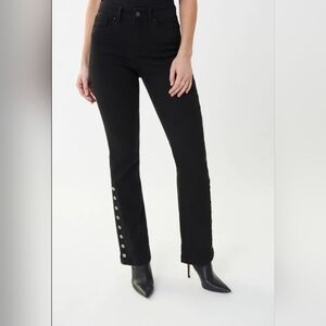 JOSEPH RIBKOFF BOOT-CUT JEANS WITH BUTTON CUFF US 8